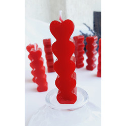 Lumanare parfumata coloana inimi, pentru atragerea iubirii, cadouri naturale handmade Lumanare parfumata coloana inimi, pentru atragerea iubirii, cadouri naturale handmade